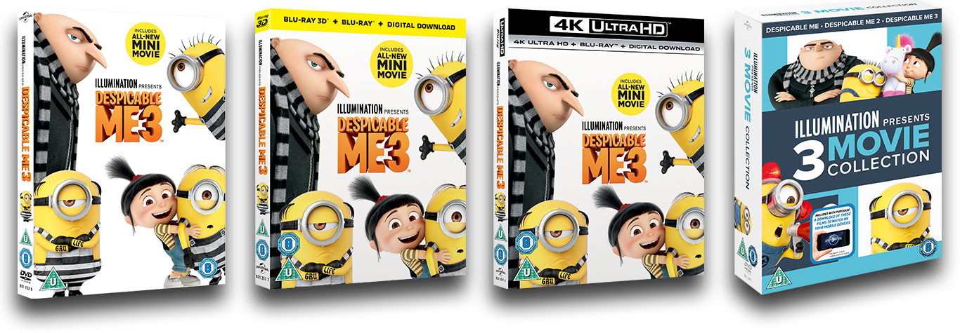 Despicable Me 3 (digital Download) (1366x475), Png Download