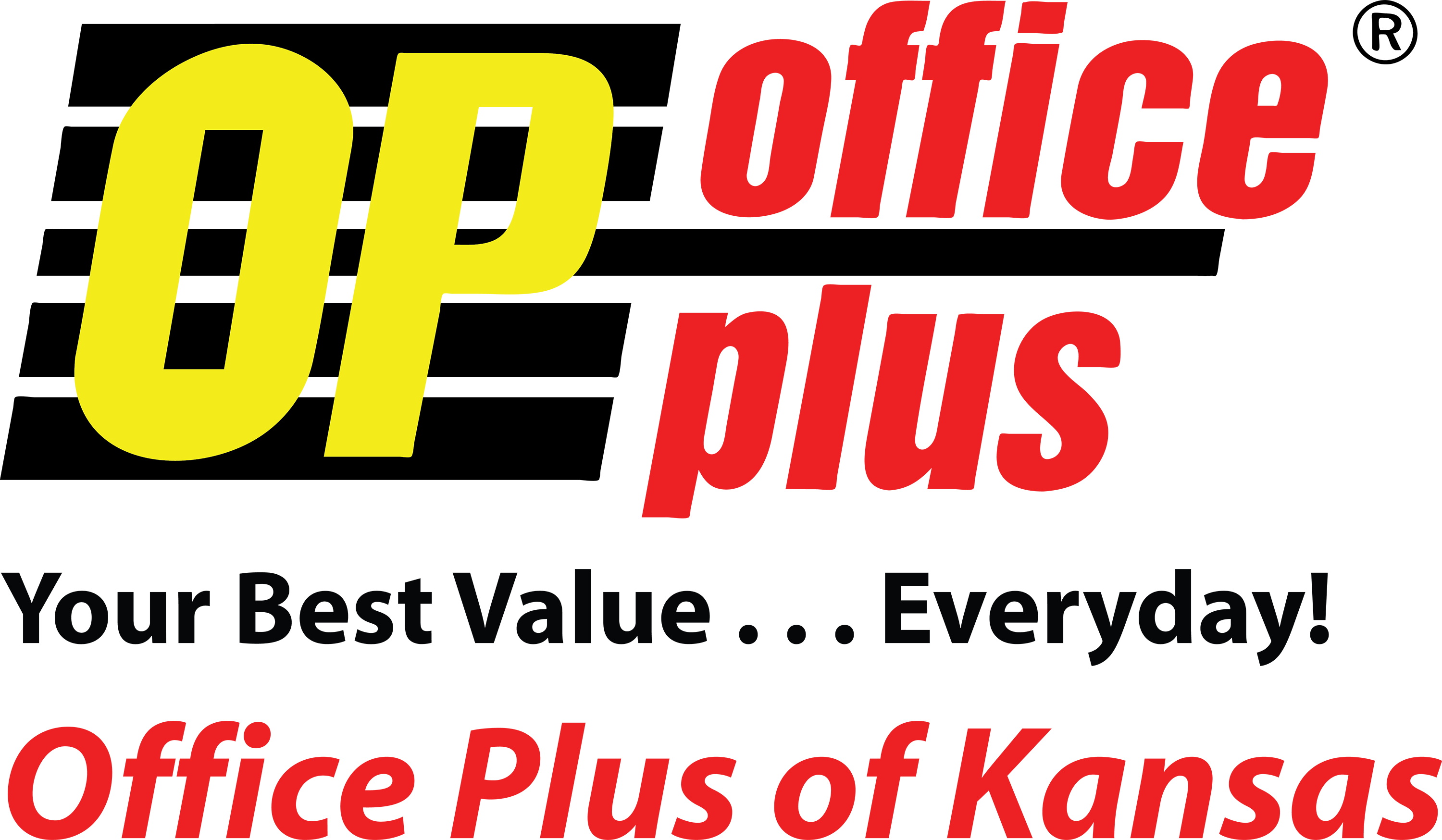 Office Plus Of Kansas (3000x1748), Png Download