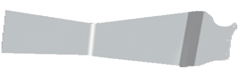 Peterbilt 12" Gangster Bowtie Visor - Stencil (500x500), Png Download