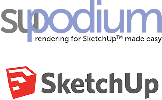 Su Podium Browser For Sketchup - Su Podium Logo Png (520x436), Png Download
