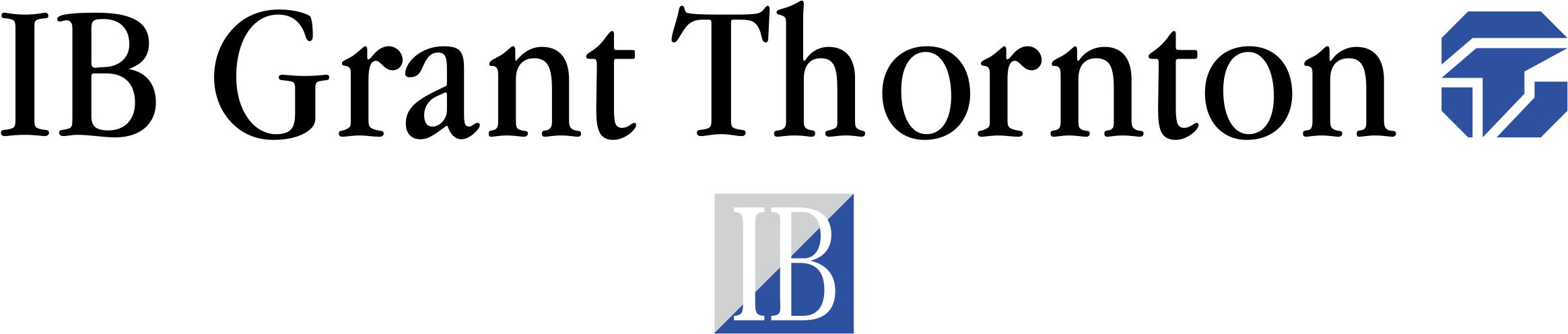 Ib Grant Thornton Logo Png Transparent - Grant Thornton Logo Black And White (2400x2400), Png Download