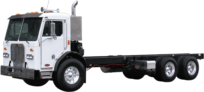Of All The Trucks On The Road The Peterbilt Model 320 - Dy Concrete Pumps Inc. (720x330), Png Download