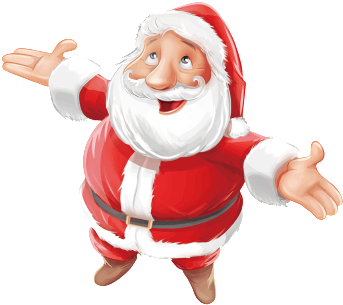 Hand-painted Cartoons For Santa Claus - Tournee Du Pere Noel (650x650), Png Download