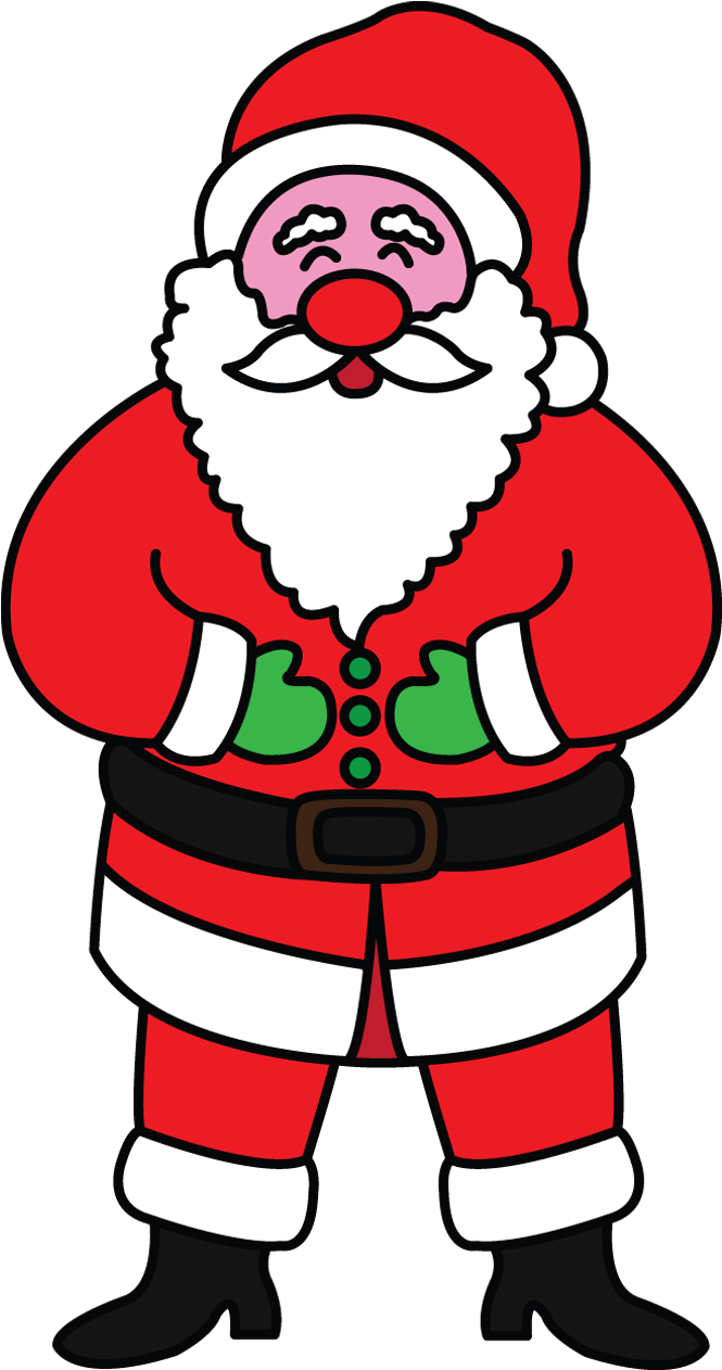 Clip Library Library How To Draw Celebrities Ideas - Christmas Santa Claus Drawing (720x1280), Png Download