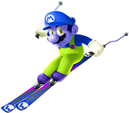 Zario At The Winter Olympics - Nintendo Mario & Sonic Olympic Winter Games 2014 (495x407), Png Download