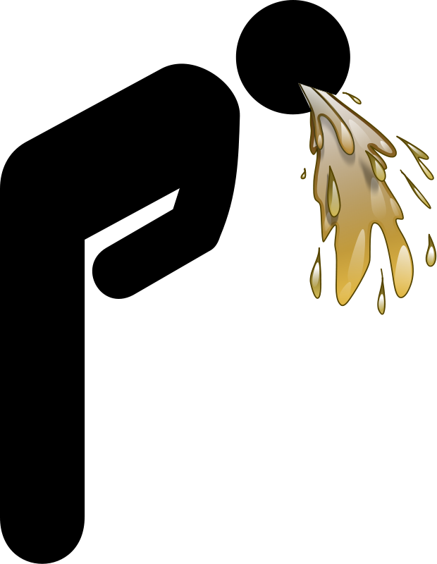 An Icon Of A Man S Vomit - Vomiting Clipart (620x800), Png Download