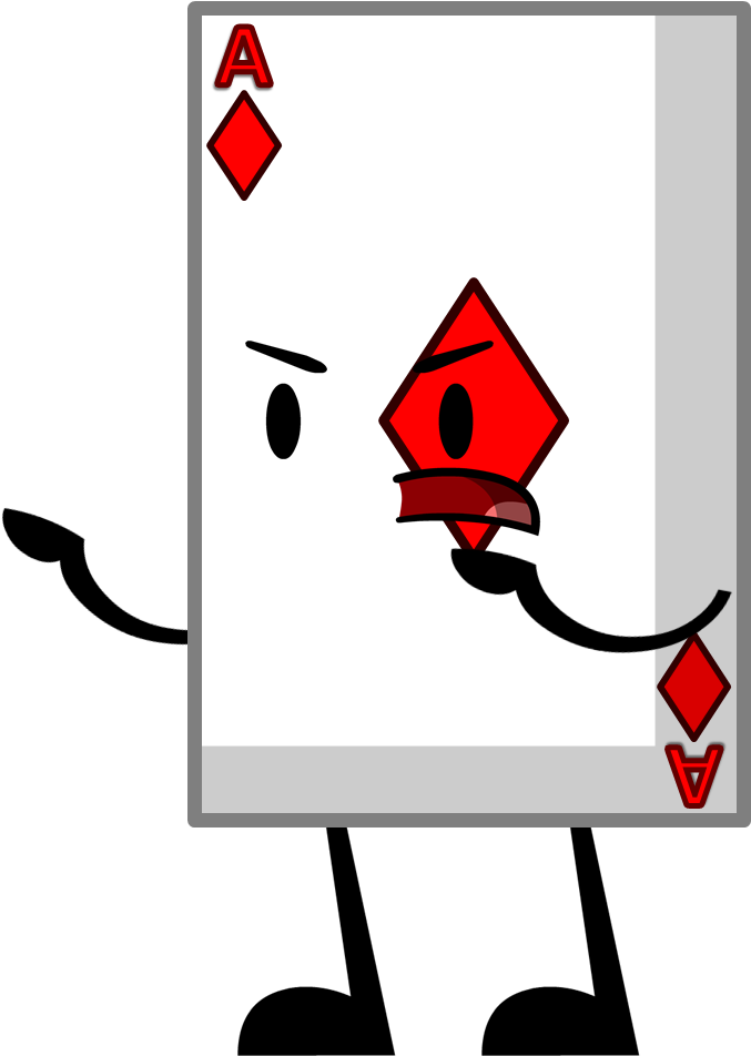 Playing Card - Bfdi Card (730x990), Png Download