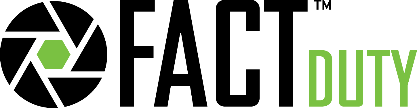 Fact Duty Logo 2-color - Viridian Green Laser Sights (1449x376), Png Download
