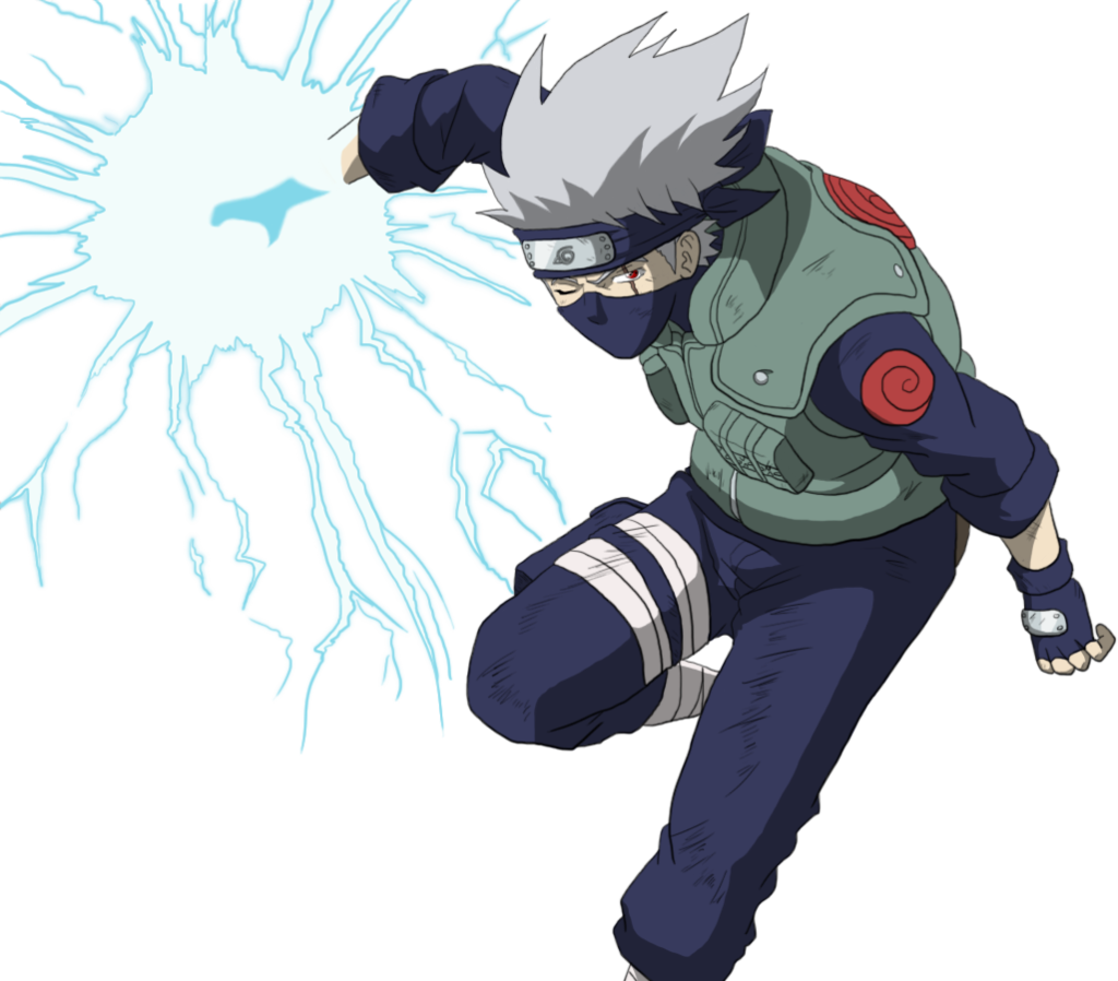 Vector Transparent Stock Kakashi Transparent Chidori - Kakashi Con El Chidori (1024x898), Png Download