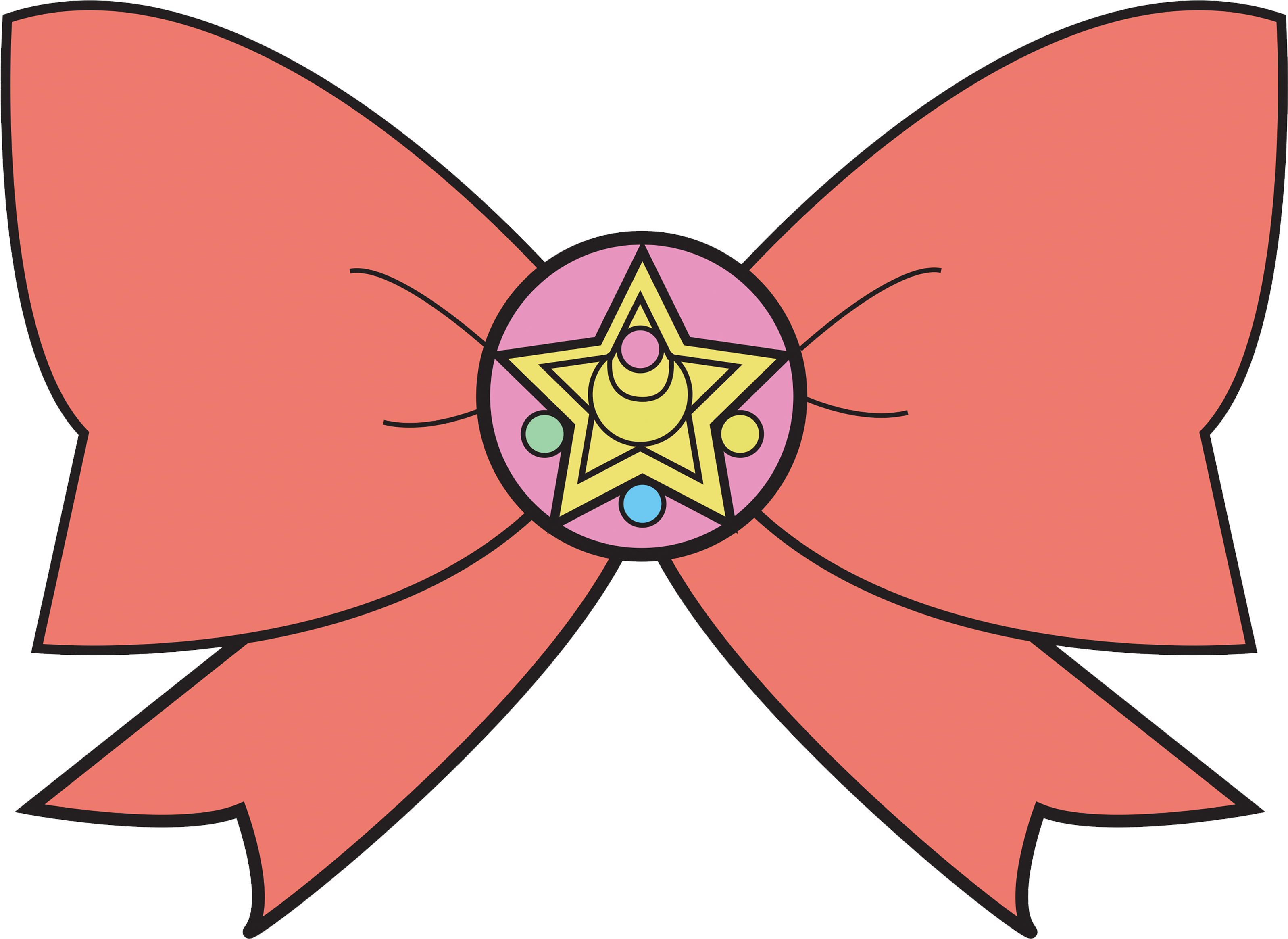 Sailor Moon Bow Clipart Library Download - Sailor Moon Bow Png (3450x4050), Png Download