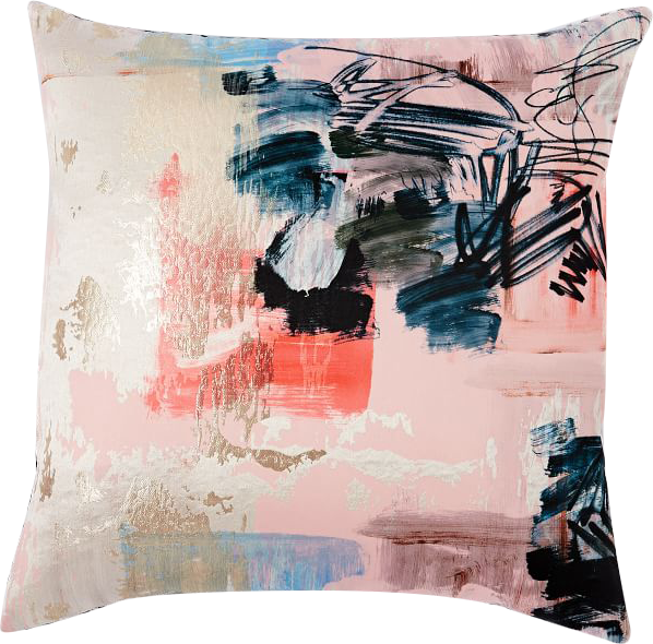 Brocade Abstract Graffiti Pillow Cover, 20"x20", Multi (598x590), Png Download