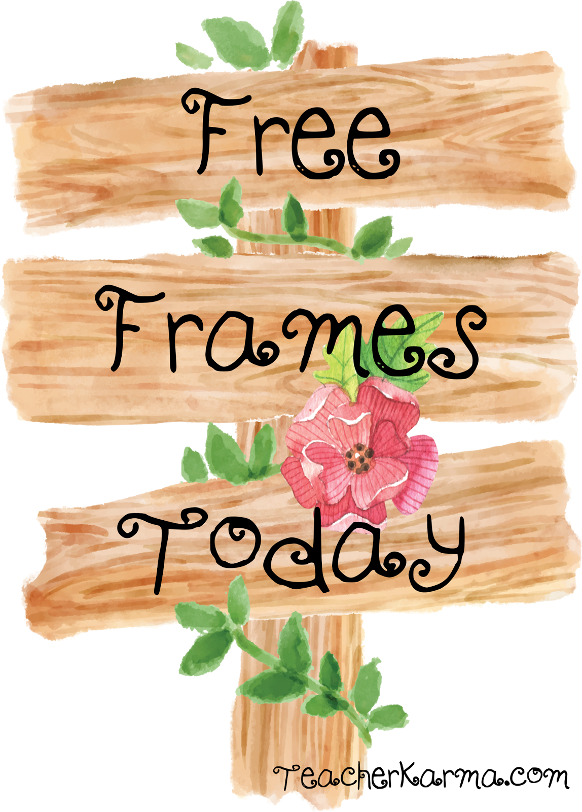 16 Free Wooden Sign Flower Frames Today - Wooden Sign Flowers Clipart (1148x1600), Png Download