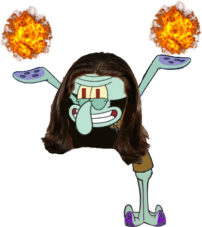 Squidward Tentacles (417x468), Png Download