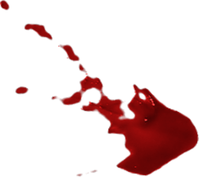 Splatter Clipart Psd - Halloween Blood Splatter (400x356), Png Download
