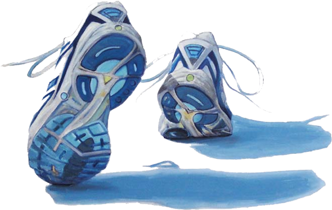 Running Shoes Free Download Png - Transparent Athletic Shoes Png (700x490), Png Download