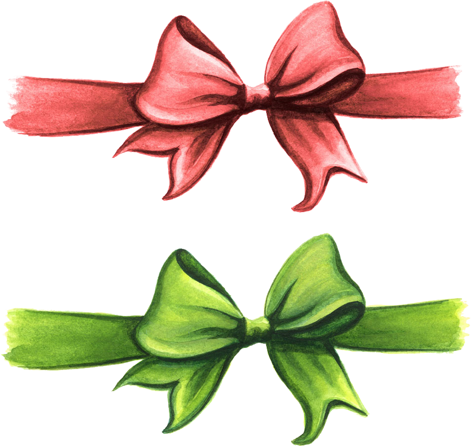 Painting Ribbon And Arrow - Decorative Gift Bow Clip Art (938x887), Png Download
