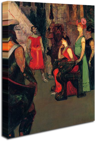 Messaline Sitting On A Throne - Toulouse Lautrec Messaline (371x500), Png Download