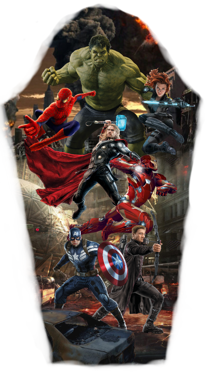Avengers Sleeve Tattoo Marvel Tattoo Sleeve, Avengers - Avengers Sleeve Tattoo Designs (659x1195), Png Download