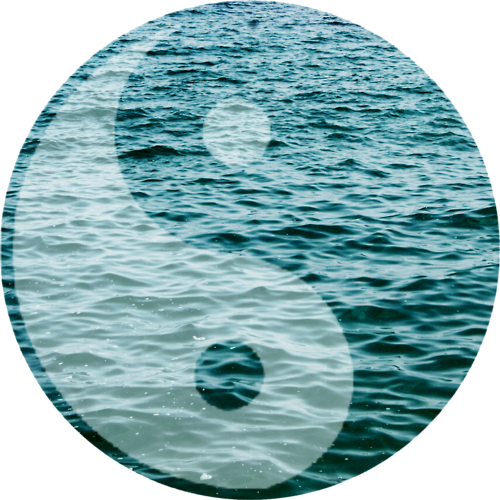 The Moon Told Me Discovered By Ismael On We Heart It - Yin And Yang Ocean (500x500), Png Download