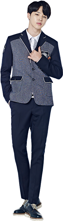 Jungkook Full Body Png Jpg Black And White Stock - Jimin In School Uniform (588x882), Png Download