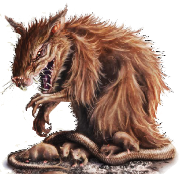 Dire Rat - Pathfinder Dire Rat (359x346), Png Download