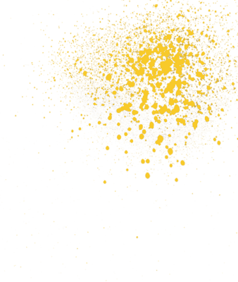 Yellow Paint Splatter Png - Portable Network Graphics (338x400), Png Download
