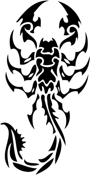 Scorpion Tribal Tattoo Photo - Tribal Scorpion (324x600), Png Download