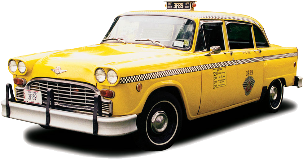 Cab Free Png Image - Checker Marathon Cab (1001x555), Png Download