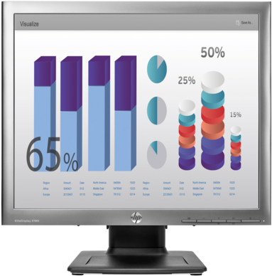 Hp Elitedisplay E190i - Hp Elitedisplay E190i 18.9 Led Backlit Ips Monitor (573x430), Png Download