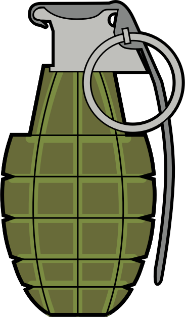 Grenade Png (366x627), Png Download