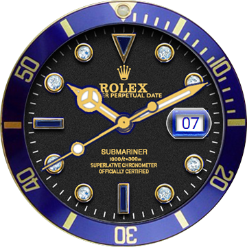 Rolex Submariner Blue - Rolex Submariner 16613 Two Tone Mens Watch (360x360), Png Download