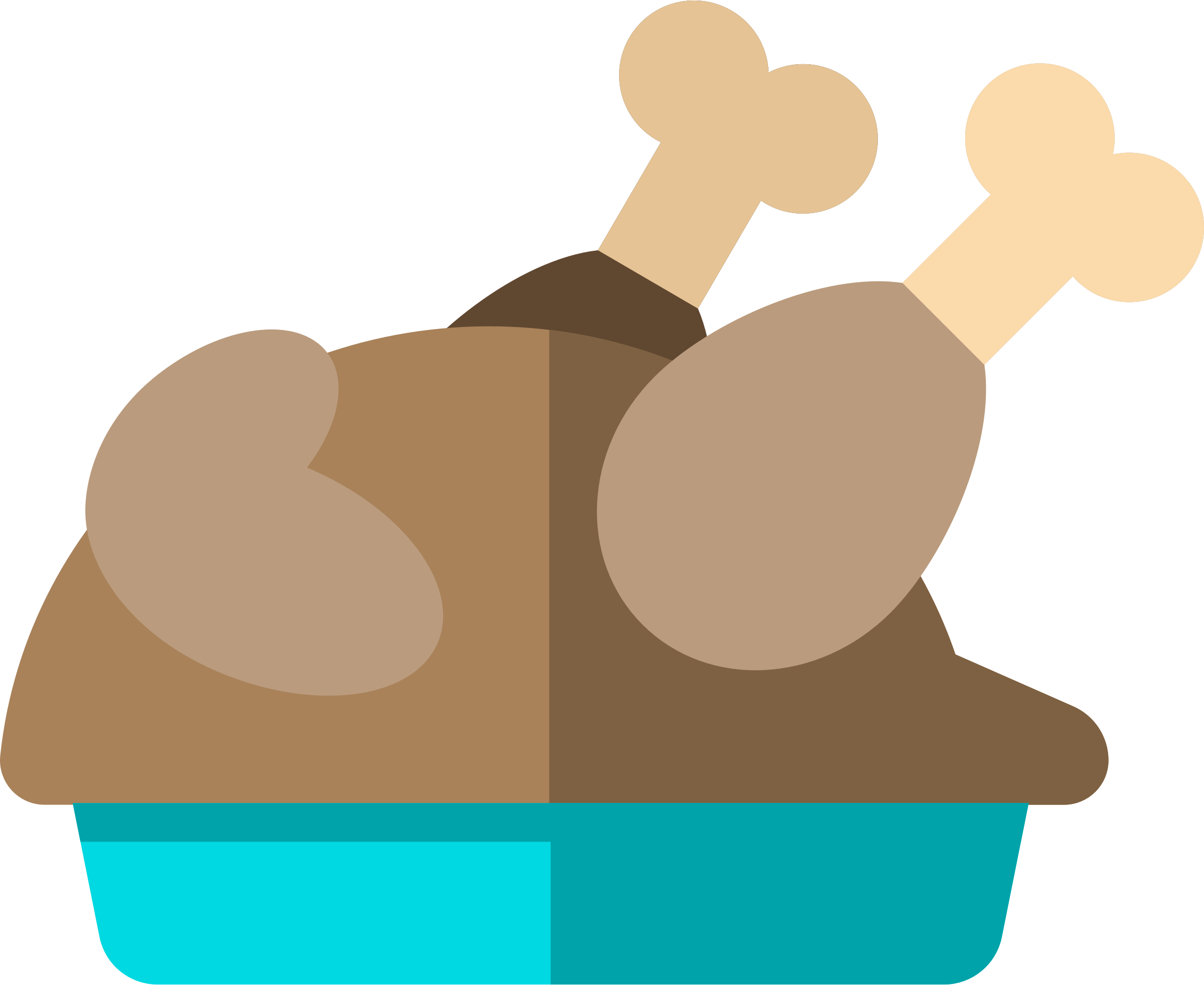 Turkey Clipart Freeuse Stock - Fried Turkey Clipart (2400x1964), Png Download