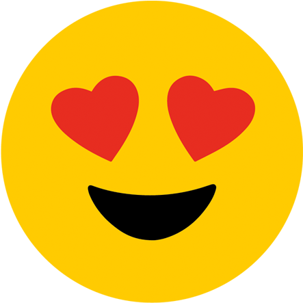 Emoji Heart Eyes Png Vector Royalty Free Library - Heart Eyes Emoji (600x600), Png Download