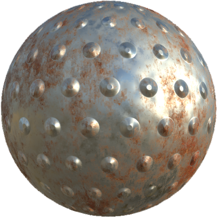 Rust Metal With Dots Texture - Metal (760x760), Png Download