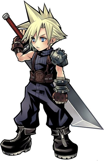 Cloud Strife Png Download Image - Dissidia Final Fantasy Opera Omnia All Characters (610x735), Png Download