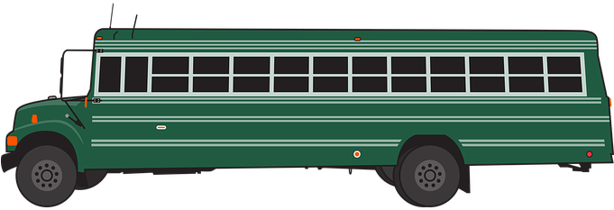 Green Bus, Bus, Green, Vehicle, Auto - Bus (680x340), Png Download