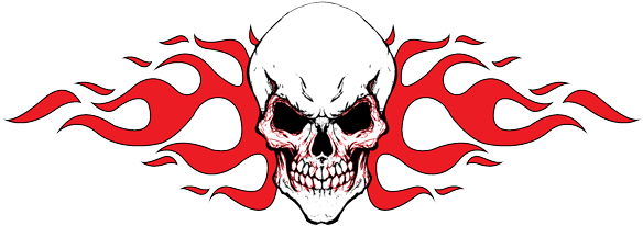 Tribal Skull Tattoos Png Picture - Tattoo Design Skull Png (600x216), Png Download