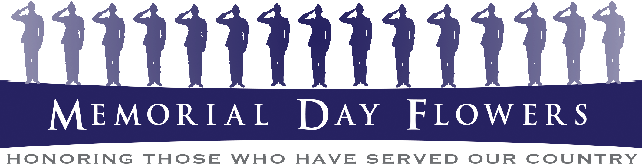 Memorial Day Flowers - Silhouette (2356x602), Png Download