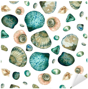 Seamless Pattern With Watercolor With Sea Stones And - Watercolor Painting (400x400), Png Download
