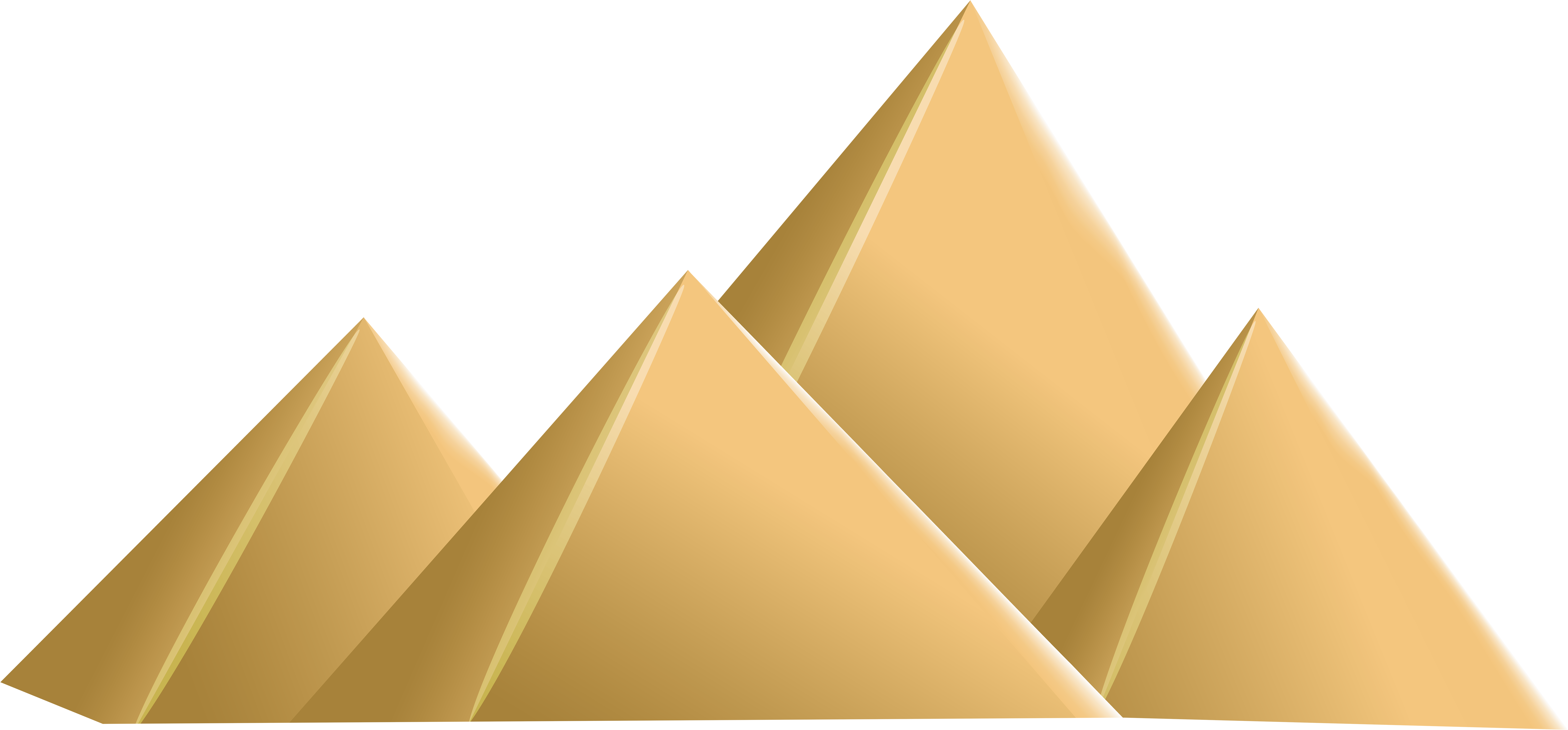 Egyptian Pyramids Png Clip Art (8000x3823), Png Download