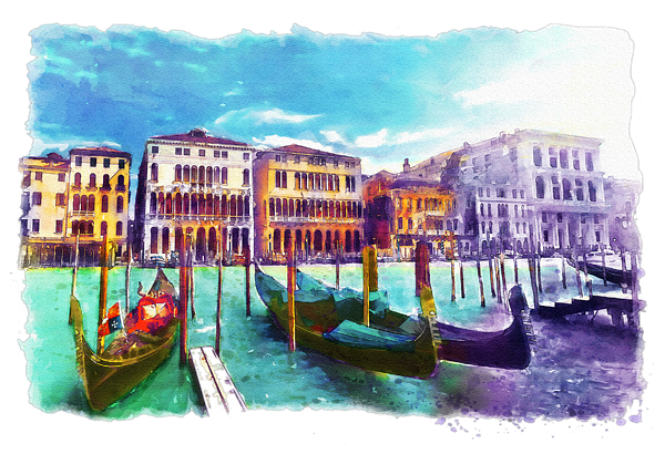Click And Drag To Re-position The Image, If Desired - Venice Wall Tapestry - Small: 51" X 60" (600x410), Png Download