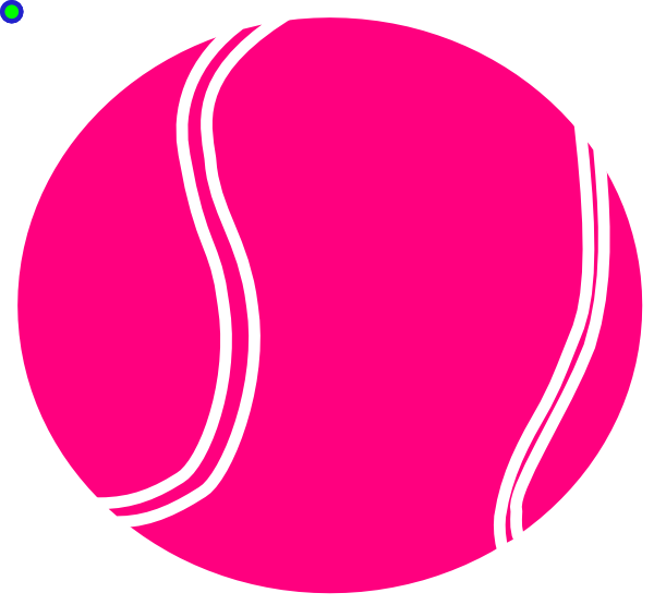 Tennis Ball Clipart 5 Ball - Pink Tennis Ball Clipart (600x555), Png Download