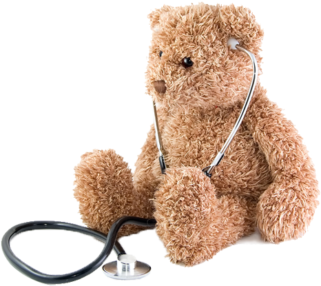 Contact Information - Teddy Bear With Stethoscope (500x435), Png Download