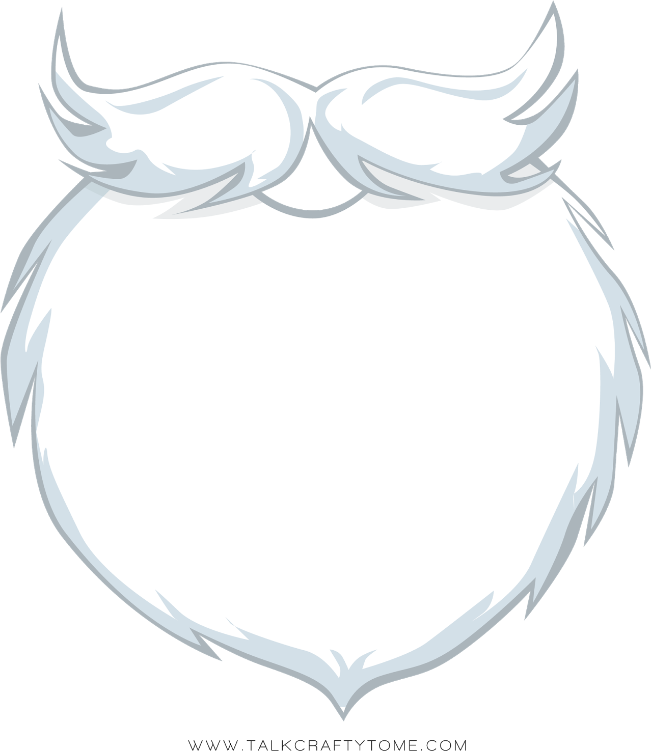 transparent santa beard