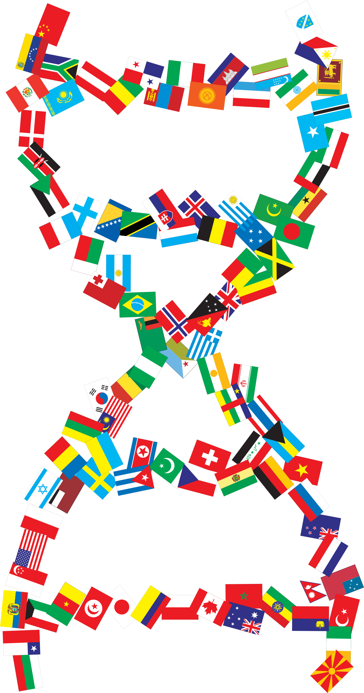 This Free Icons Png Design Of International Dna Helix (1218x2319), Png Download