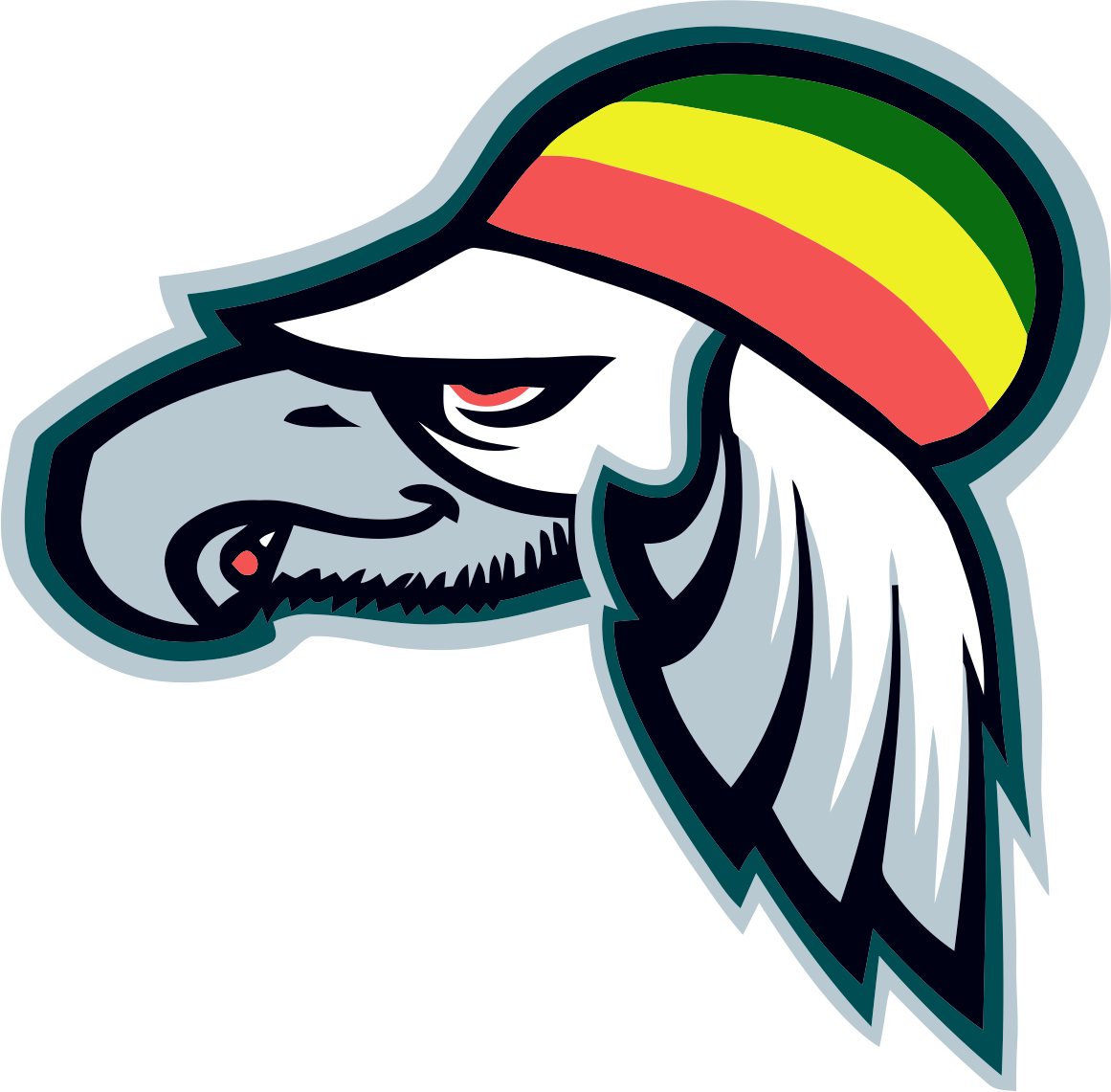 Iron On Stickers - Philadelphia Eagles Weed Logo (1161x1141), Png Download