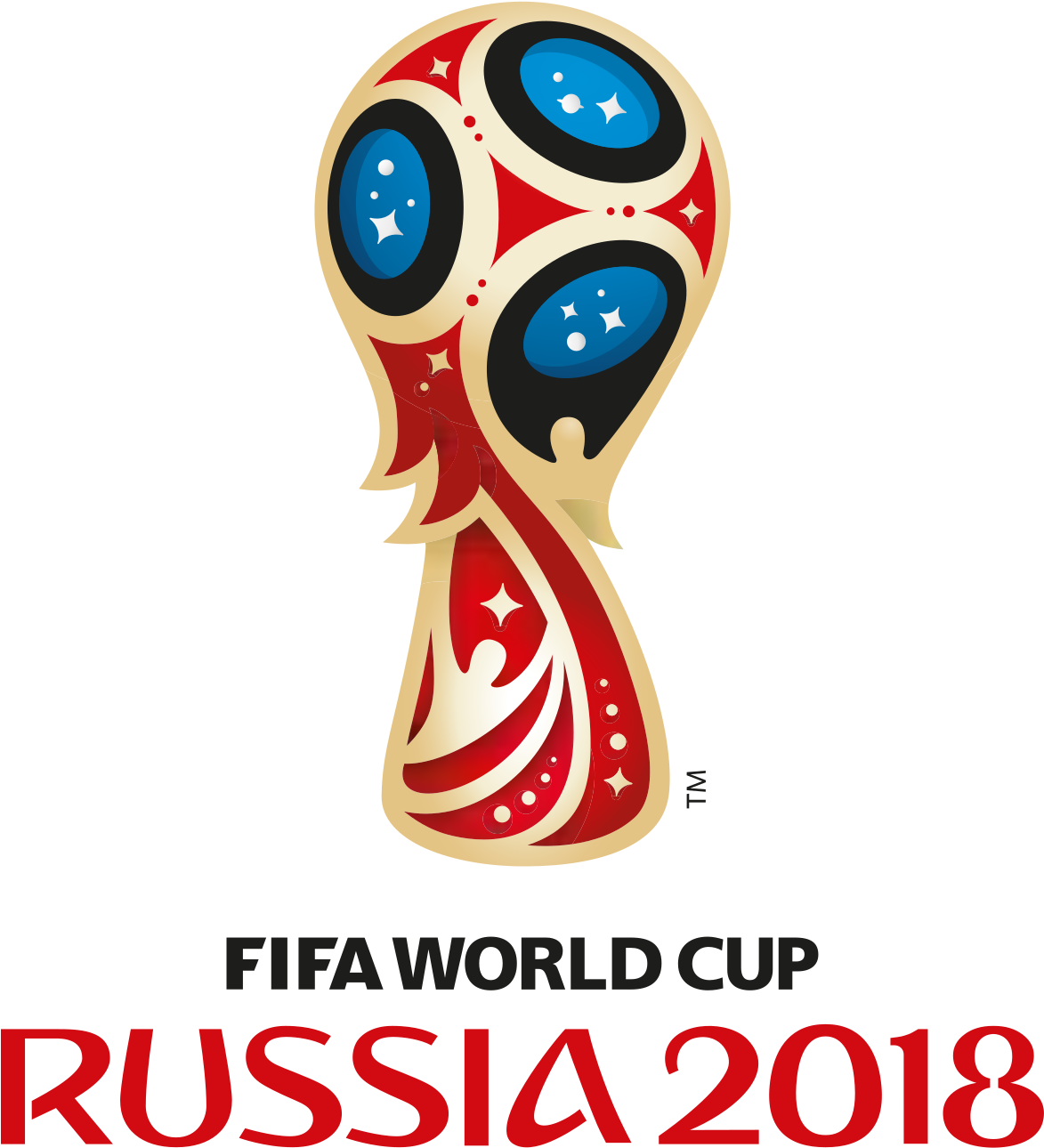 2018 Fifa World Cup Logo - Football World Cup 2018 Logo Png (889x977), Png Download