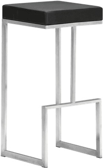 Darwin Black Bar Stool - Darwen Barstool In Black (set Of 2) - (648x432), Png Download