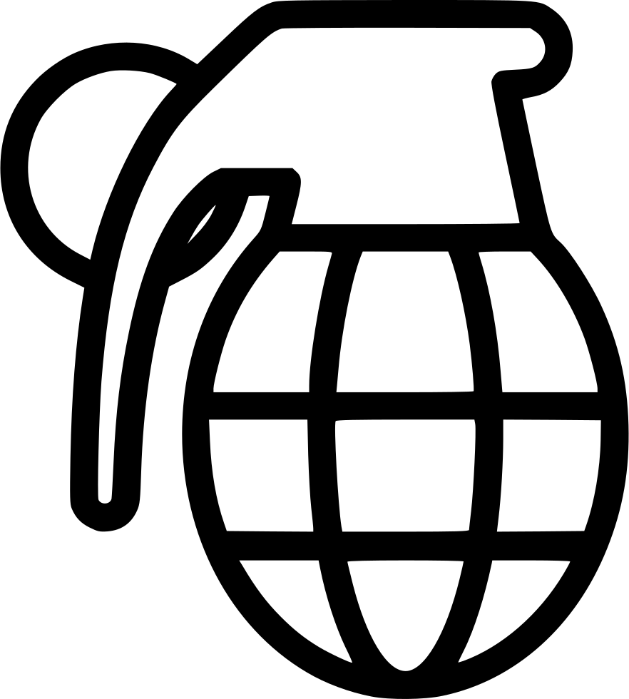 Grenade Free Icon - Icon (882x980), Png Download
