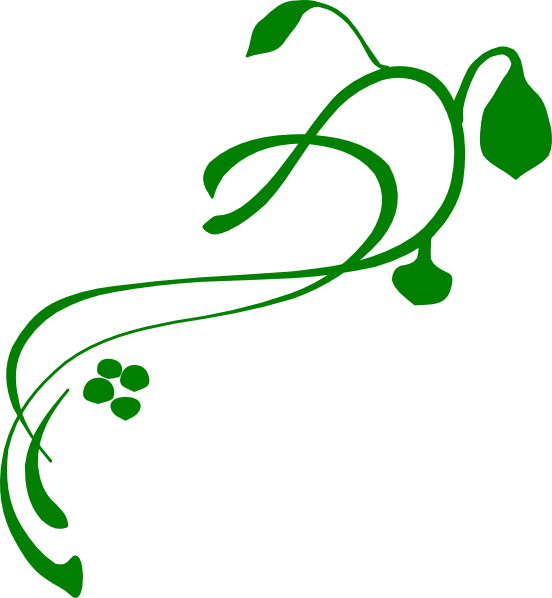 How To Set Use Green Swirl Vine Clipart (552x598), Png Download